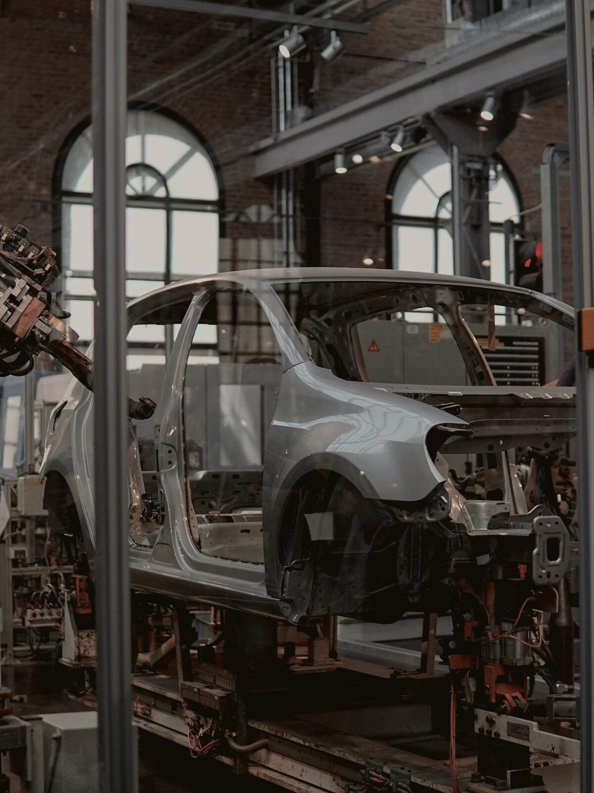 A production line in a finished hall